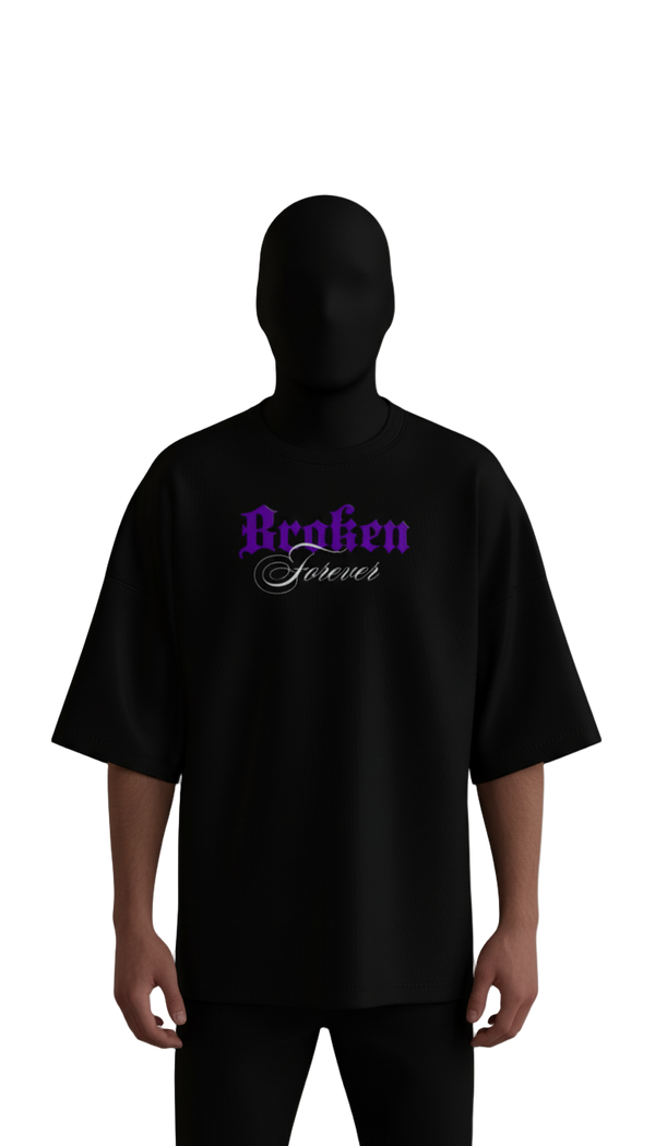 “Forever Broken” Oversized Graphic Tee