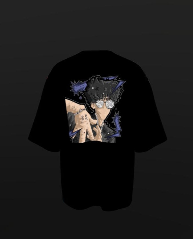 Electric Pulse” Oversized Graphic Tee